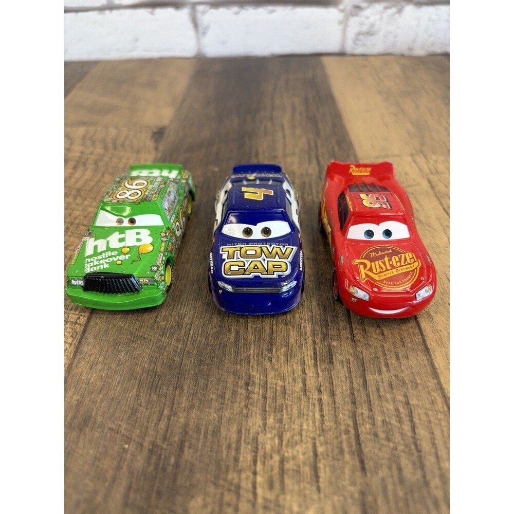 7 Disney Pixar Cars Hicks Depost McQueen N2O Cola Swift Finn Hippie Van 1:55 - Picture 11 of 16